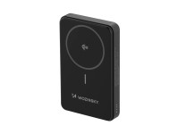 Powerbank Wozinsky WLWP-10KA0Y3S 22.5W PD Qi2 10000 mAh, com suporte, 1x USB-A, 1x USB-C - preto