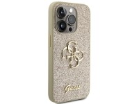 Funda Guess Glitter Script Big 4G para iPhone 15 Pro - Dorada Funda Guess Glitter Script Big 4G para iPhone 15 Pro - Dorada