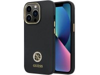 Guess GUHCP13LM4DGPK case for iPhone 13 Pro / 13 - black Silicone Logo Strass 4G Guess GUHCP13LM4DGPK case for iPhone 13 Pro / 13 - black Silicone Logo Strass 4G