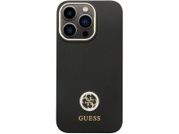 Guess GUHCP13LM4DGPK case for iPhone 13 Pro / 13 - black Silicone Logo Strass 4G Guess GUHCP13LM4DGPK case for iPhone 13 Pro / 13 - black Silicone Logo Strass 4G
