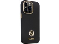 Guess GUHCP13LM4DGPK case for iPhone 13 Pro / 13 - black Silicone Logo Strass 4G Guess GUHCP13LM4DGPK case for iPhone 13 Pro / 13 - black Silicone Logo Strass 4G