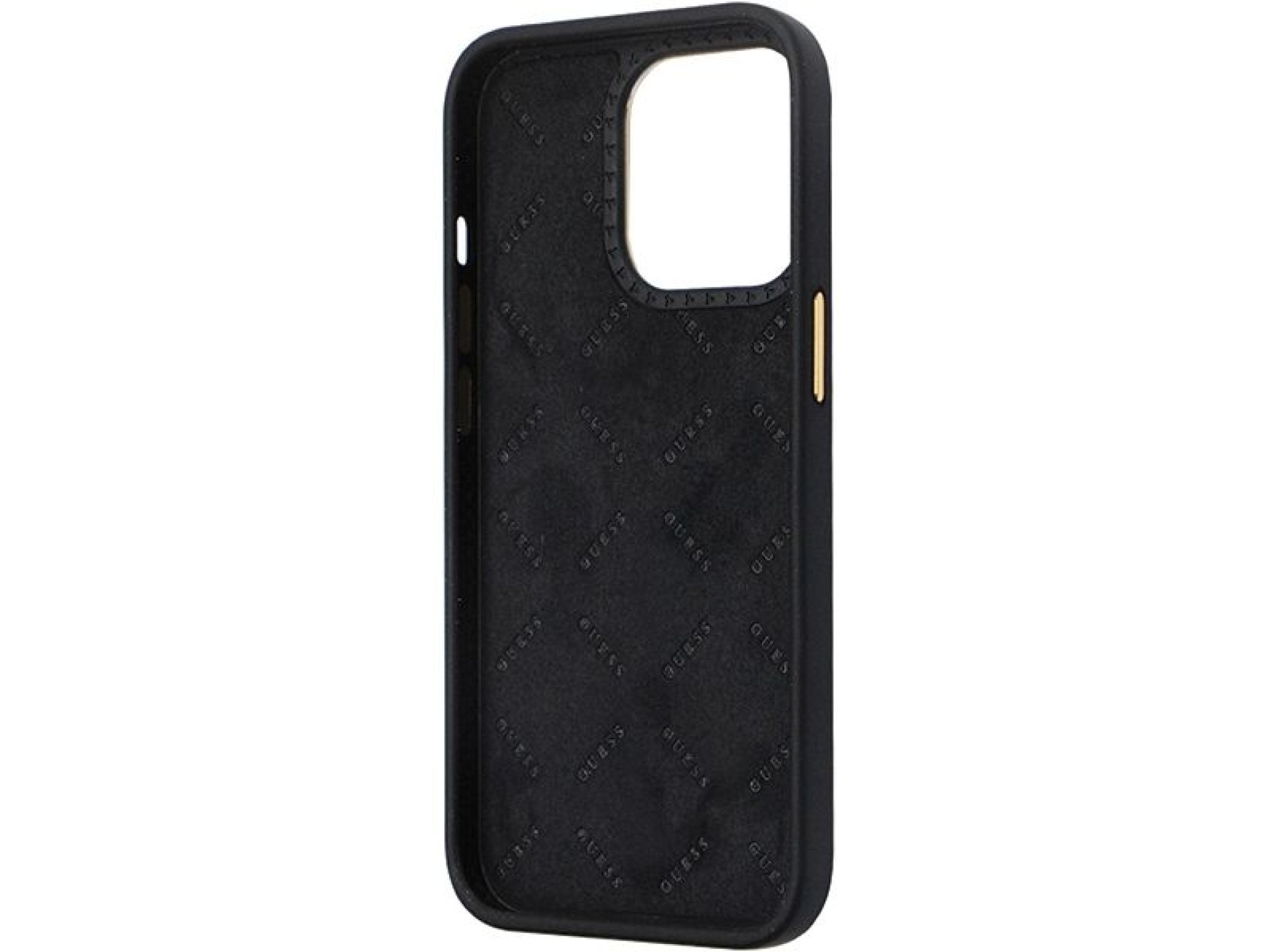 Guess GUHCP13LM4DGPK case for iPhone 13 Pro / 13 - black Silicone Logo Strass 4G