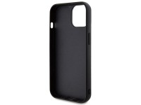 Guess Quilted Metal Logo case for iPhone 15 - black Guess Quilted Metal Logo case for iPhone 15 - black