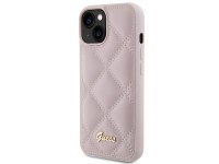 Capa Guess com logo metálico acolchoado para iPhone 15 - rosa Capa Guess com logo metálico acolchoado para iPhone 15 - rosa