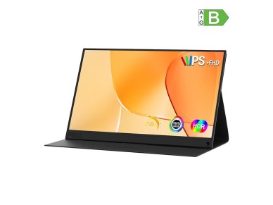 Monitor port�til ZEUSLAP P15AT com tela sens�vel ao toque de 15,6".