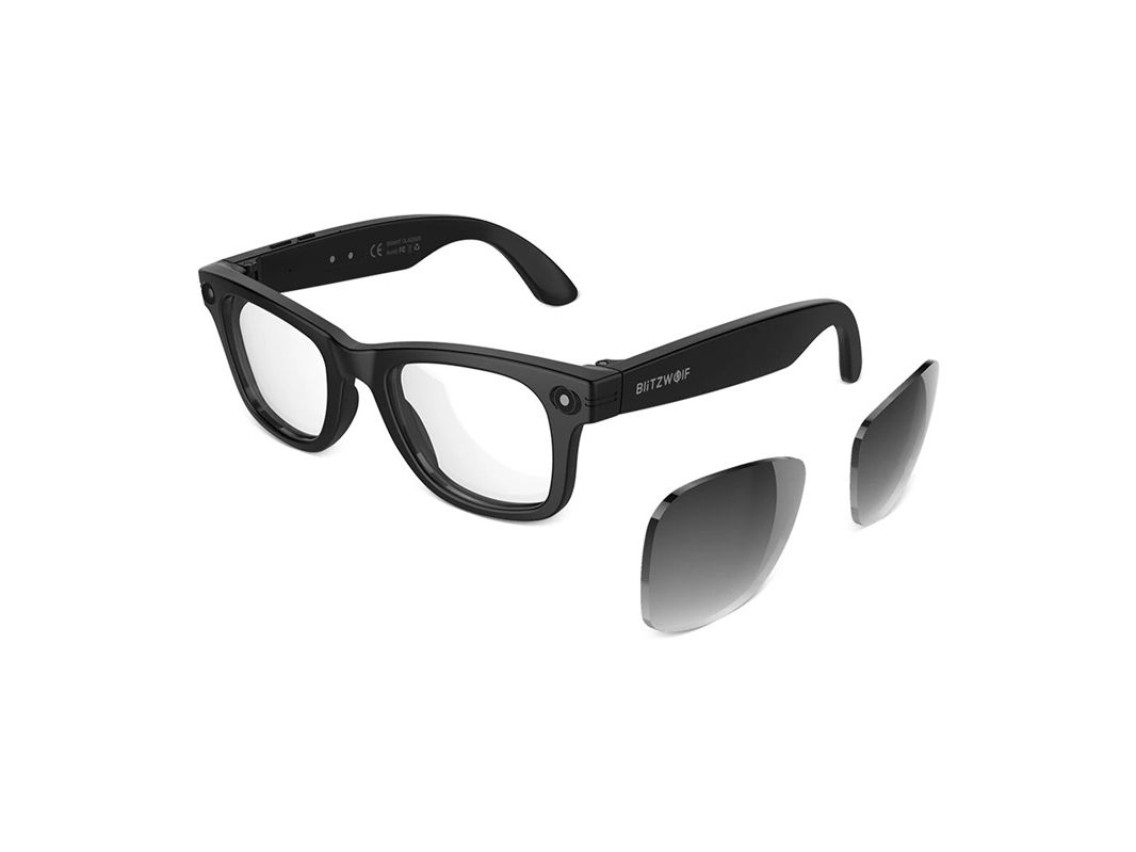 BlitzWolf BW-AG1 Pro AI Smart Glasses with interchangeable photochromic lenses