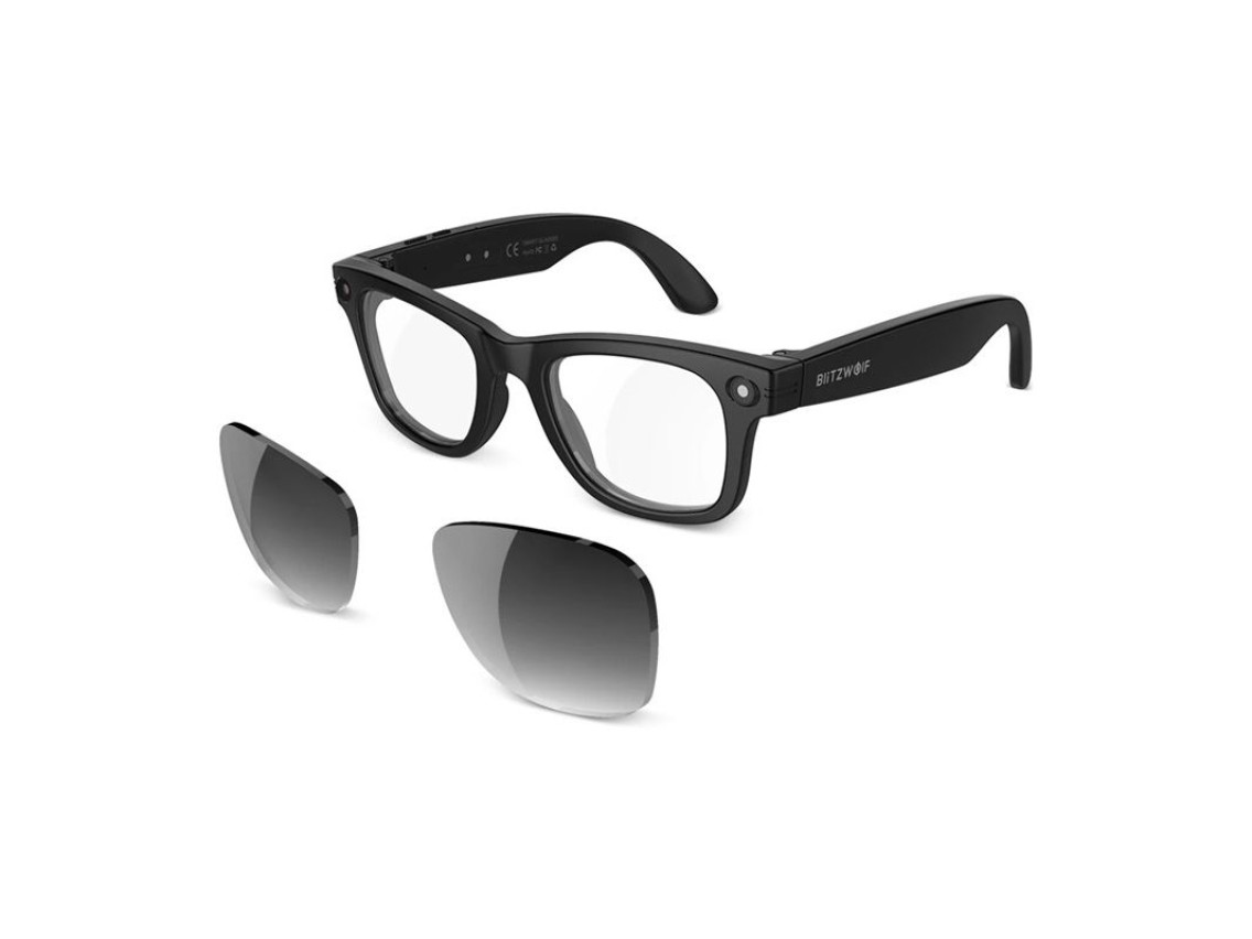 BlitzWolf BW-AG1 Pro AI Smart Glasses with interchangeable photochromic lenses