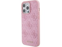 Guess GUHCP15XP4EPMP iPhone 15 Pro Max 6.7" pink/pink hardcase Leather 4G Stamped Guess GUHCP15XP4EPMP iPhone 15 Pro Max 6.7" pink/pink hardcase Leather 4G Stamped