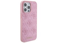 Guess GUHCP15XP4EPMP iPhone 15 Pro Max 6.7" pink/pink hardcase Leather 4G Stamped Guess GUHCP15XP4EPMP iPhone 15 Pro Max 6.7" pink/pink hardcase Leather 4G Stamped