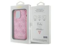 Guess GUHCP15XP4EPMP iPhone 15 Pro Max 6.7" pink/pink hardcase Leather 4G Stamped Guess GUHCP15XP4EPMP iPhone 15 Pro Max 6.7" pink/pink hardcase Leather 4G Stamped