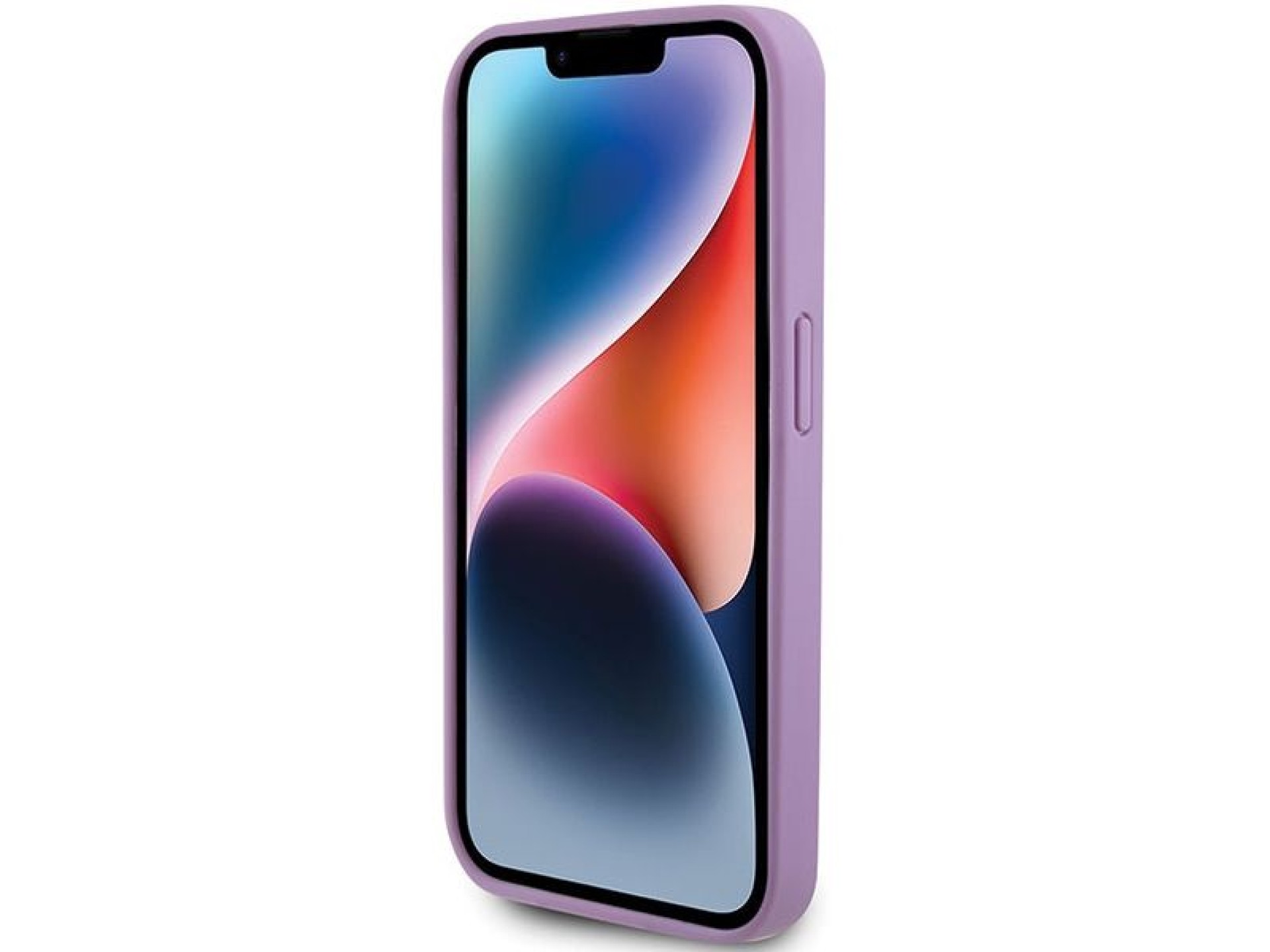 Guess Leather 4G Stamped case for iPhone 15 Pro - purple
