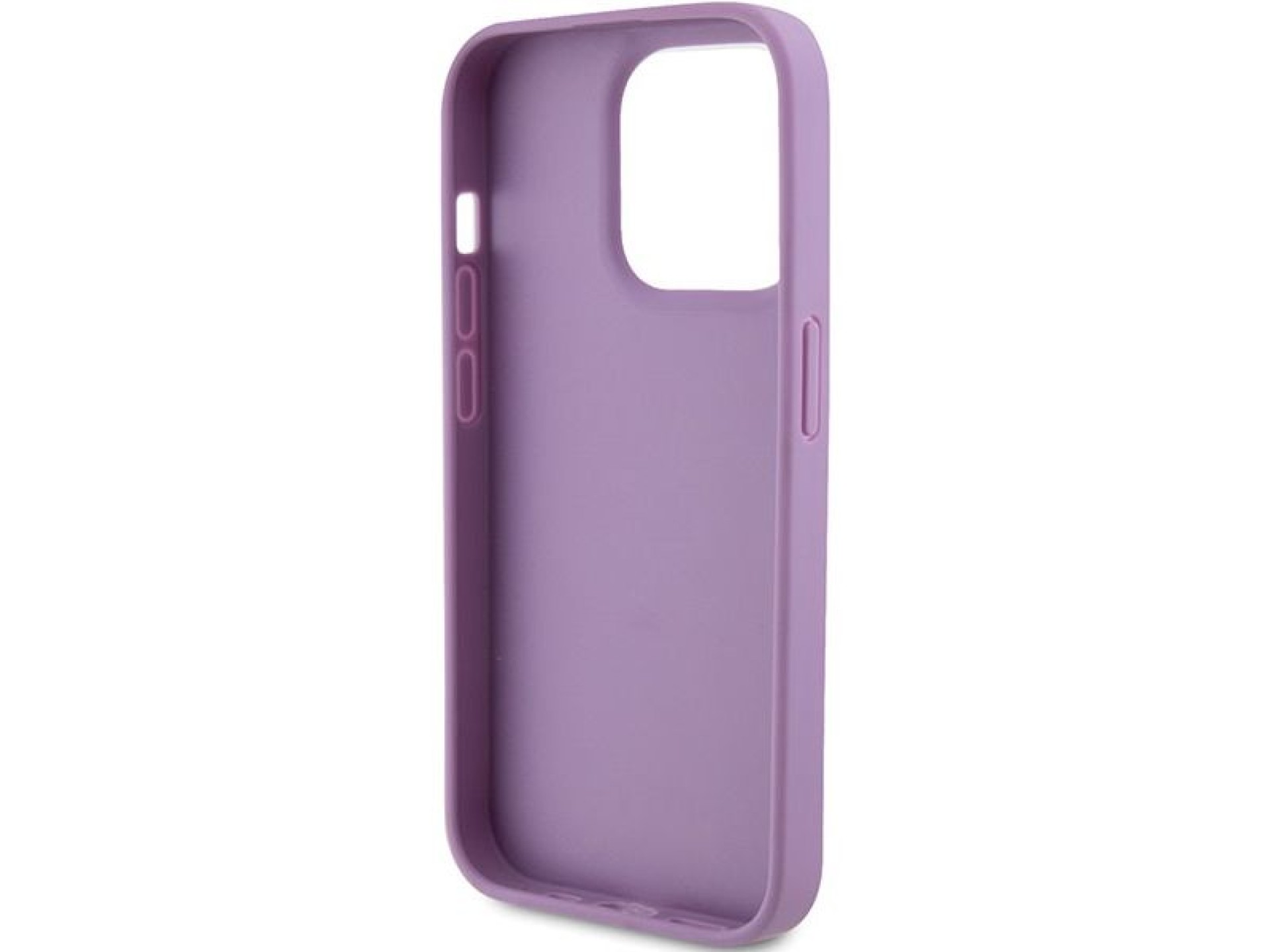 Guess Leather 4G Stamped case for iPhone 15 Pro Max - purple