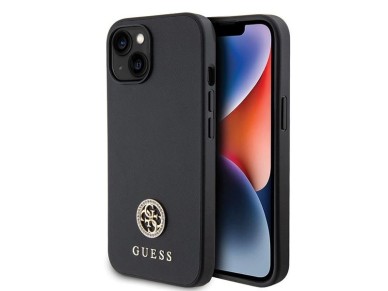 Guess GUHCP15MPS4DGPK iPhone 15 Plus 6.7" black/black hardcase Strass Metal Logo Guess GUHCP15MPS4DGPK iPhone 15 Plus 6.7" black/black hardcase Strass Metal Logo