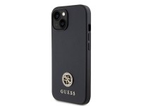 Capa rígida preta/preta Guess GUHCP15MPS4DGPK para iPhone 15 Plus de 6,7 polegadas com logotipo metá Capa rígida preta/preta Guess GUHCP15MPS4DGPK para iPhone 15 Plus de 6,7 polegadas com logotipo metá