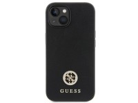 Capa rígida preta/preta Guess GUHCP15MPS4DGPK para iPhone 15 Plus de 6,7 polegadas com logotipo metá Capa rígida preta/preta Guess GUHCP15MPS4DGPK para iPhone 15 Plus de 6,7 polegadas com logotipo metá