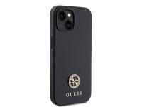 Capa rígida preta/preta Guess GUHCP15MPS4DGPK para iPhone 15 Plus de 6,7 polegadas com logotipo metá Capa rígida preta/preta Guess GUHCP15MPS4DGPK para iPhone 15 Plus de 6,7 polegadas com logotipo metá