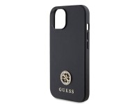 Capa rígida preta/preta Guess GUHCP15MPS4DGPK para iPhone 15 Plus de 6,7 polegadas com logotipo metá Capa rígida preta/preta Guess GUHCP15MPS4DGPK para iPhone 15 Plus de 6,7 polegadas com logotipo metá