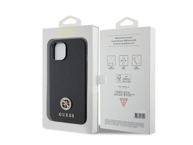 Guess GUHCP15MPS4DGPK iPhone 15 Plus 6.7" black/black hardcase Strass Metal Logo Guess GUHCP15MPS4DGPK iPhone 15 Plus 6.7" black/black hardcase Strass Metal Logo