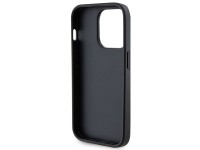 Capa rígida preta/preta Guess GUHCP15LPS4DGPK para iPhone 15 Pro de 6,1 polegadas com logotipo metál Capa rígida preta/preta Guess GUHCP15LPS4DGPK para iPhone 15 Pro de 6,1 polegadas com logotipo metál