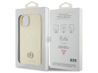 Capa rígida dourada/dourada com logotipo Strass Metal Capa rígida dourada/dourada com logotipo Strass Metal