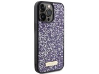 Capa Guess com logo met�lico em strass para iPhone 15 Pro - rosa