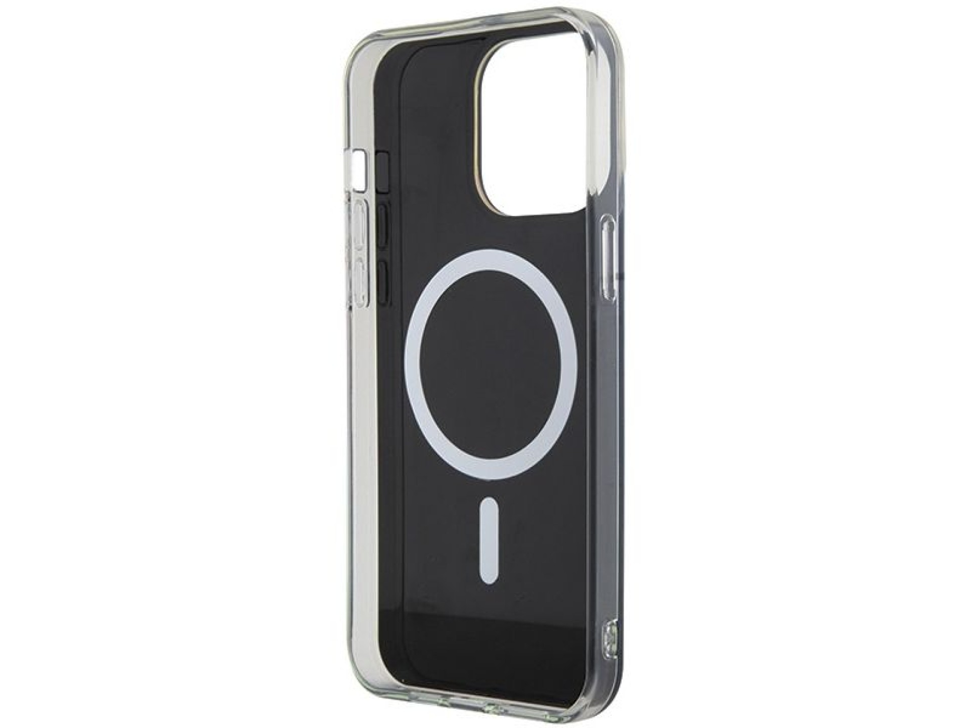 Funda Guess IML Iridescent MagSafe para iPhone 15 Pro - negra