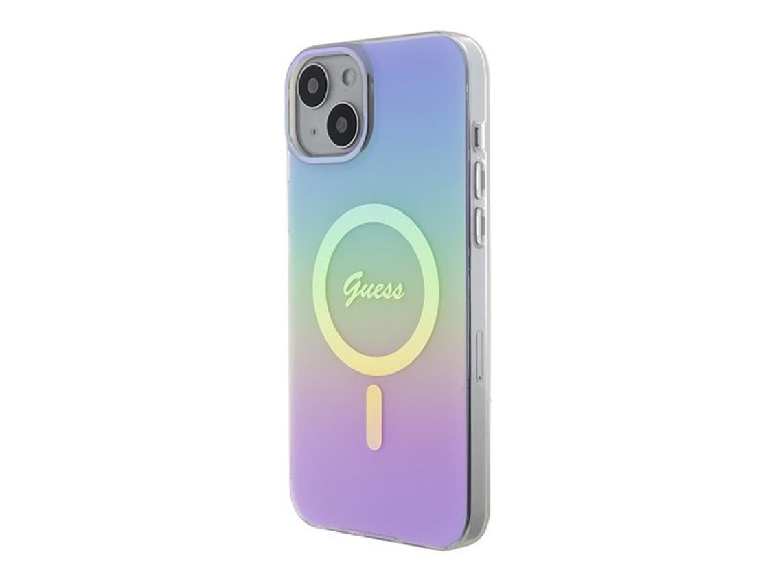 Guess GUHMP15SHITSU iPhone 15 6.1" purple/purple hardcase IML Iridescent MagSafe