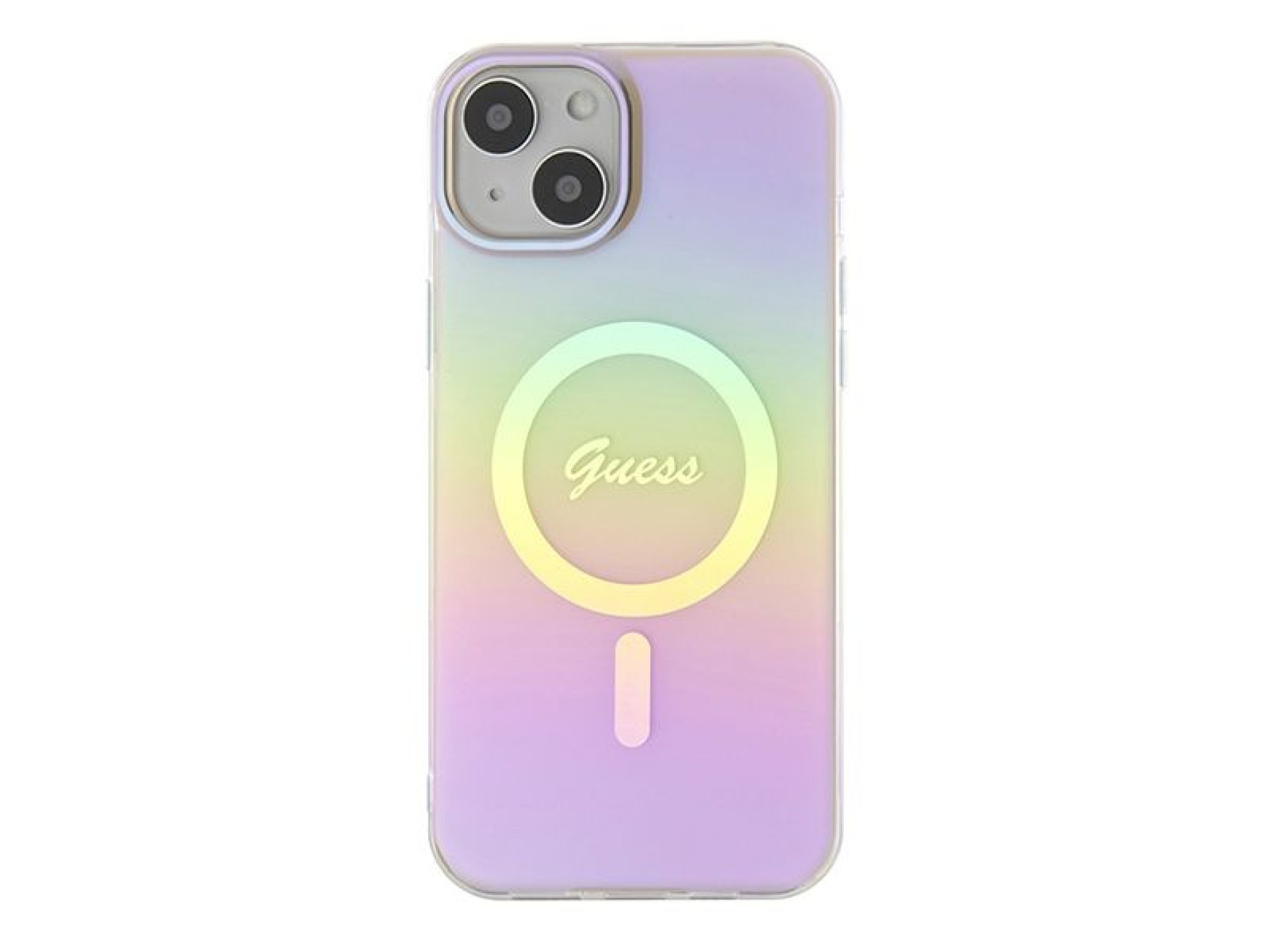 Capa rígida rosa/rosa Guess GUHMP15MHITSP para iPhone 15 Plus 6.7