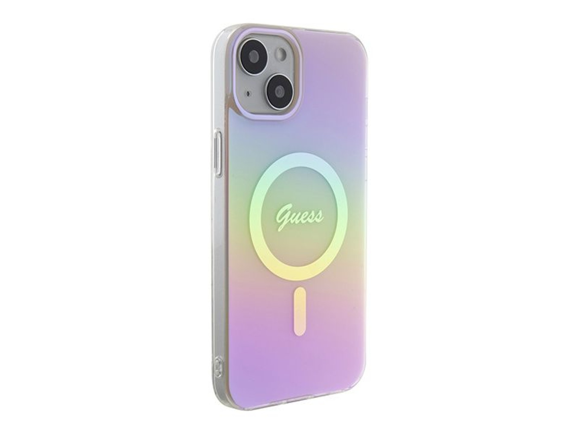 Capa rígida rosa/rosa Guess GUHMP15MHITSP para iPhone 15 Plus 6.7