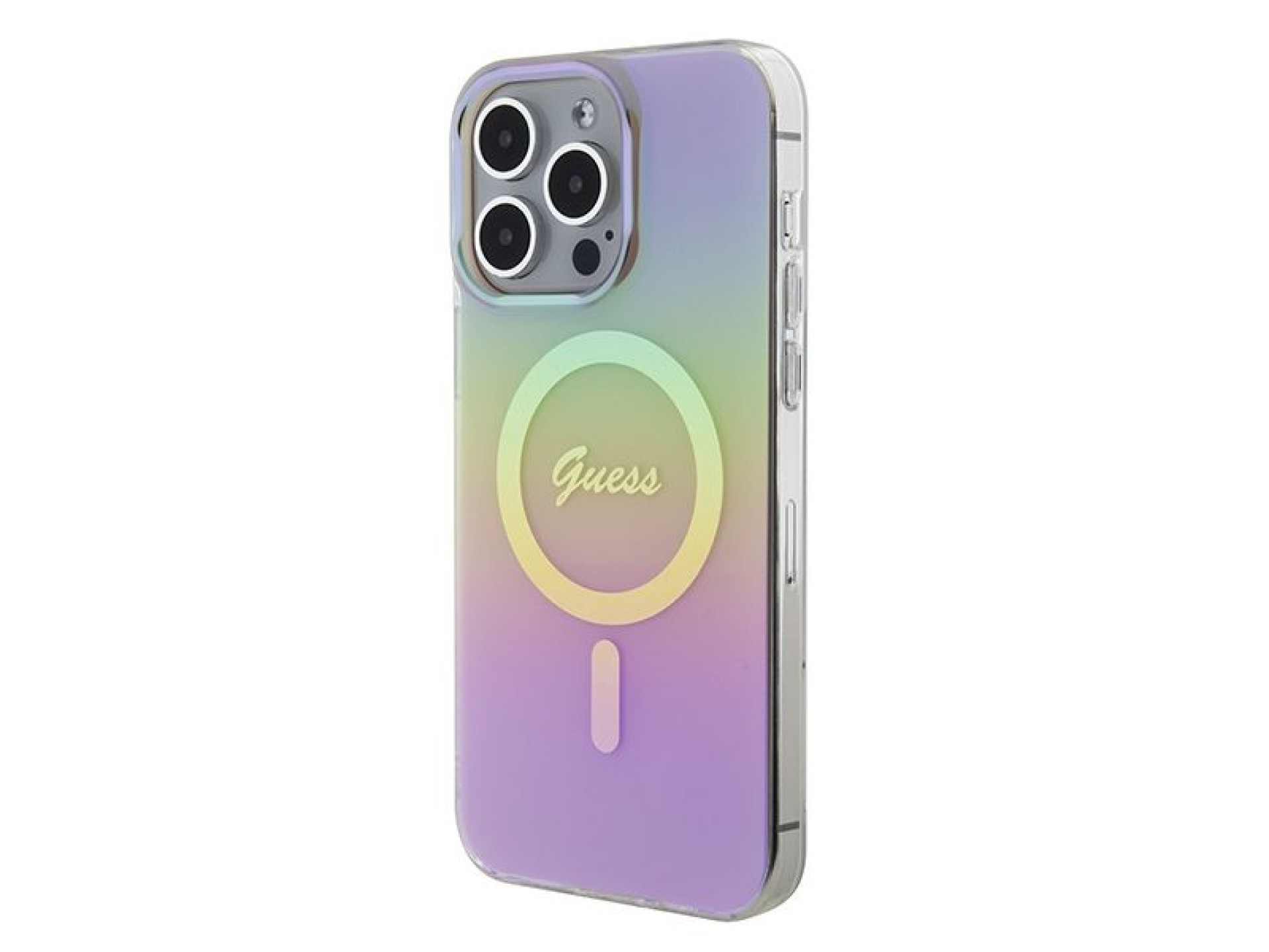 Capa rígida rosa/rosa Guess GUHMP15XHITSP para iPhone 15 Pro Max 6.7