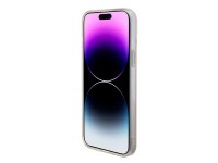 Capa rígida rosa/rosa Guess GUHMP15XHITSP para iPhone 15 Pro Max 6.7" com acabamento IML iridescente Capa rígida rosa/rosa Guess GUHMP15XHITSP para iPhone 15 Pro Max 6.7" com acabamento IML iridescente