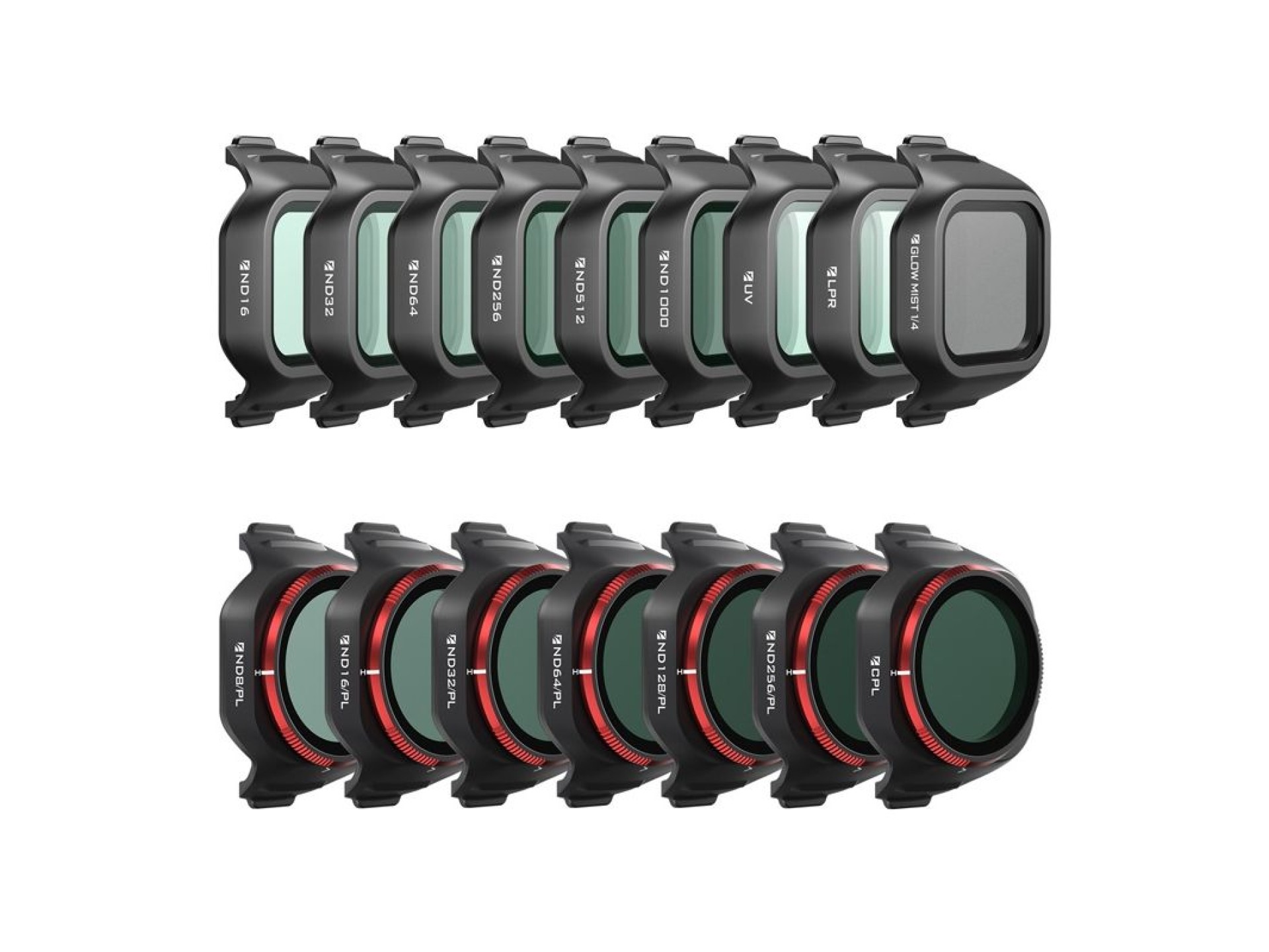 Conjunto de filtros Freewell para o kit DJI Mini 5 Pro Mega.
