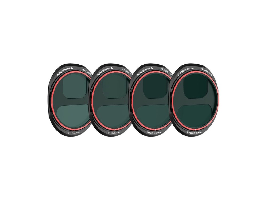 Conjunto de filtros FREEWELL para DJI Mavic 4 Pro ND/PL Bright Day (4 peças)