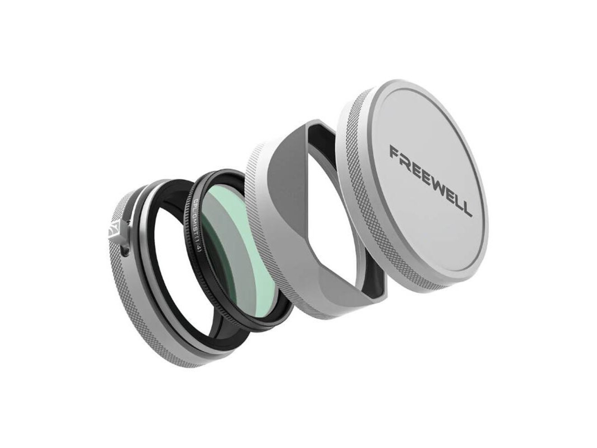 Conjunto de filtros Freewell FujiX100 com para-sol (prateado)