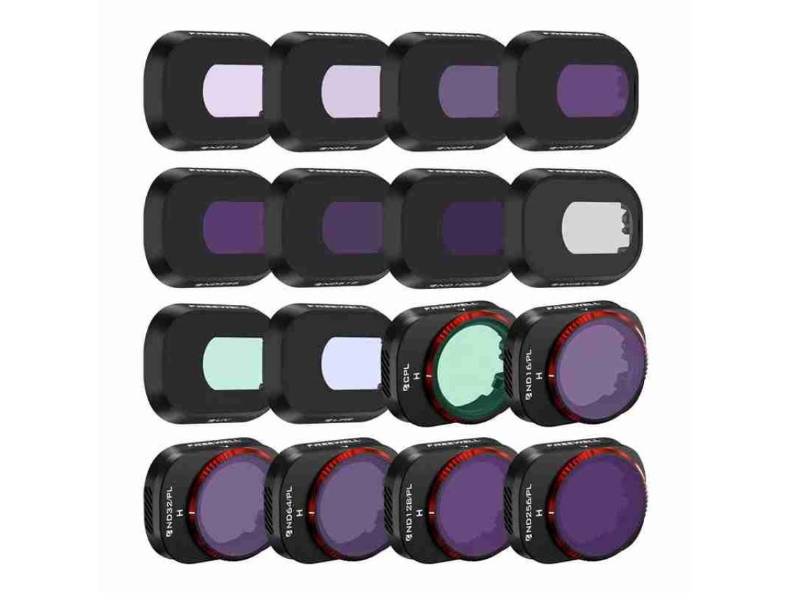 Conjunto de 16 filtros Freewell para drone DJI Mini 4 Pro