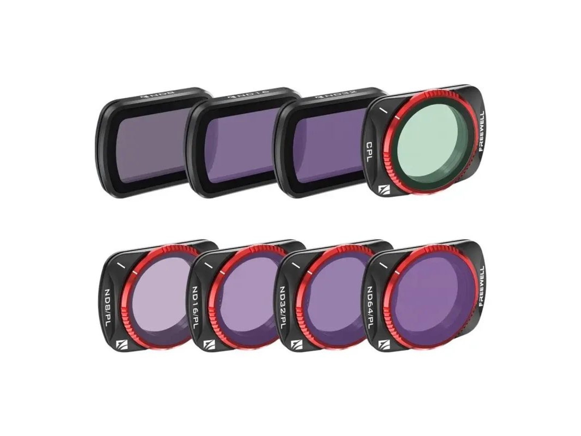 Conjunto de 8 filtros Freewell para DJI Osmo Pocket 3
