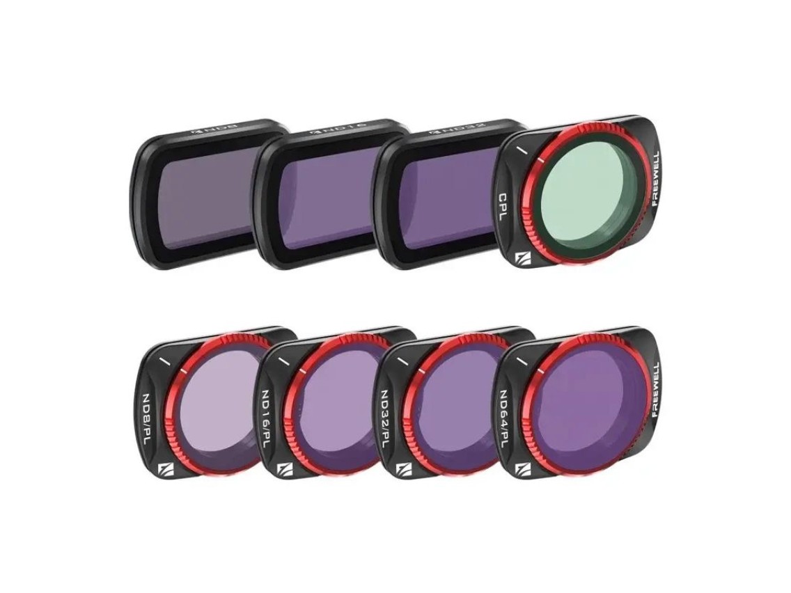 Conjunto de 8 filtros Freewell para DJI Osmo Pocket 3