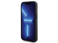 Capa Guess GUHMP14LPSAHMCK para iPhone 14 Pro - preta Saffiano MagSafe