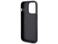 Capa Guess GUHMP14LPSAHMCK para iPhone 14 Pro - preta Saffiano MagSafe