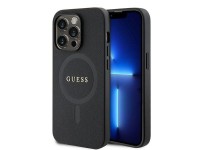 Guess GUHMP15XPSAHMCK iPhone 15 Pro Max 6.7" black/black hardcase Saffiano MagSafe