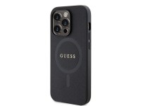 Guess GUHMP15XPSAHMCK iPhone 15 Pro Max 6.7" black/black hardcase Saffiano MagSafe Guess GUHMP15XPSAHMCK iPhone 15 Pro Max 6.7" black/black hardcase Saffiano MagSafe