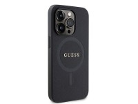 Guess GUHMP15XPSAHMCK iPhone 15 Pro Max 6.7" black/black hardcase Saffiano MagSafe Guess GUHMP15XPSAHMCK iPhone 15 Pro Max 6.7" black/black hardcase Saffiano MagSafe