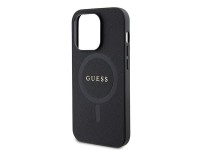 Guess GUHMP15XPSAHMCK iPhone 15 Pro Max 6.7" black/black hardcase Saffiano MagSafe Guess GUHMP15XPSAHMCK iPhone 15 Pro Max 6.7" black/black hardcase Saffiano MagSafe