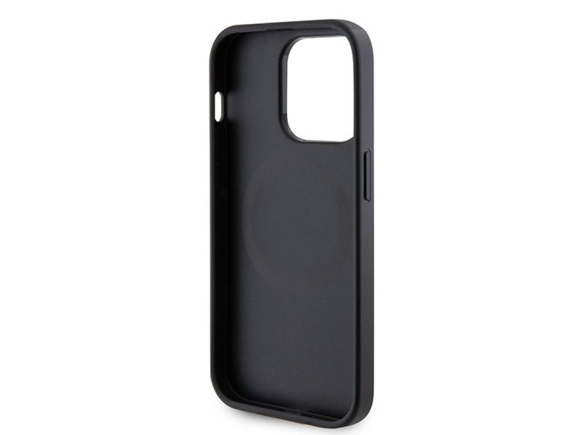 Guess GUHMP15XPSAHMCK iPhone 15 Pro Max 6.7" black/black hardcase Saffiano MagSafe