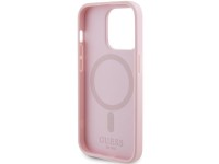 Capa Guess GUHMP14XPSAHMCP para iPhone 14 Pro Max - rosa Saffiano MagSafe Capa Guess GUHMP14XPSAHMCP para iPhone 14 Pro Max - rosa Saffiano MagSafe