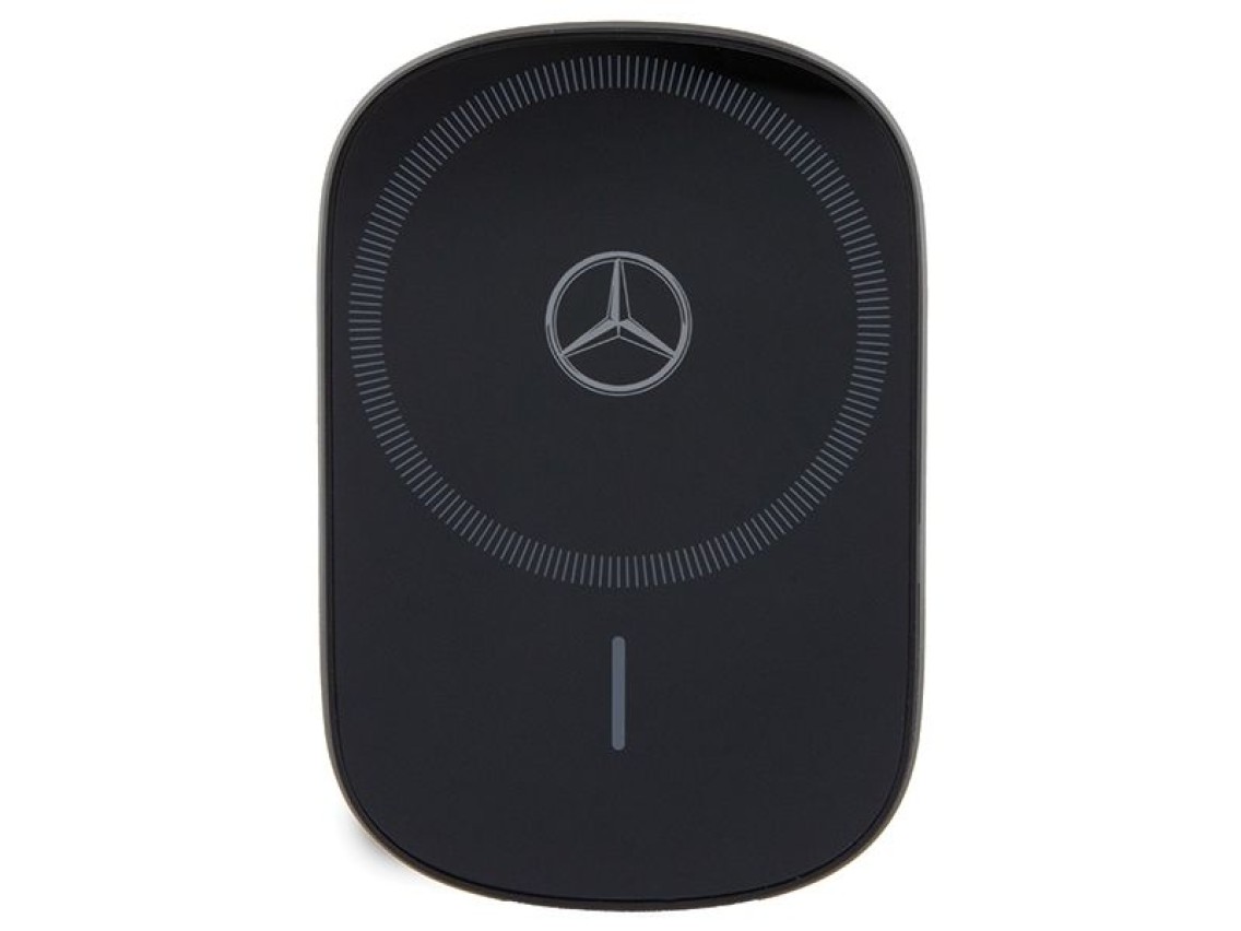 Suporte de indução Mercedes MEWCCGSLK 15W para saída de ar/vidro preto/preto com estrelas prateadas