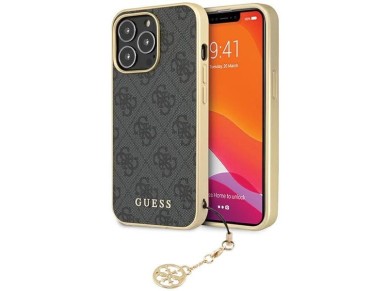 Guess 4G Charms Collection case for iPhone 14 Pro - gray Guess 4G Charms Collection case for iPhone 14 Pro - gray