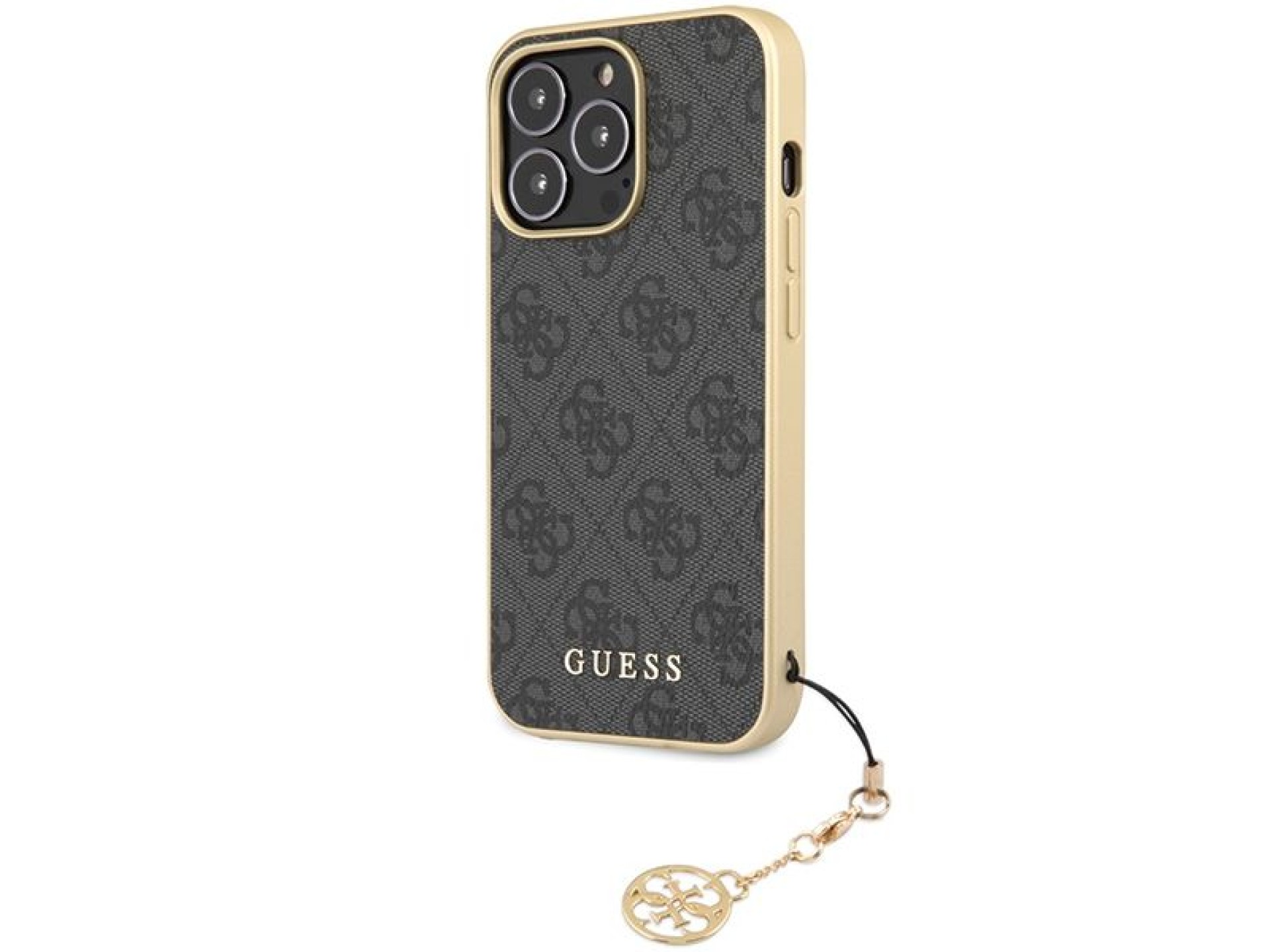 Funda Guess 4G Charms Collection para iPhone 14 Pro - gris