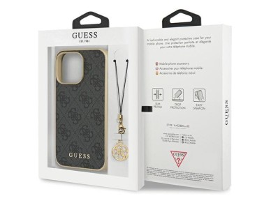 Guess 4G Charms Collection case for iPhone 14 Pro - gray Guess 4G Charms Collection case for iPhone 14 Pro - gray
