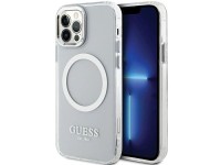 Funda Guess Metal Outline MagSafe para iPhone 12 / iPhone 12 Pro - plateada Funda Guess Metal Outline MagSafe para iPhone 12 / iPhone 12 Pro - plateada